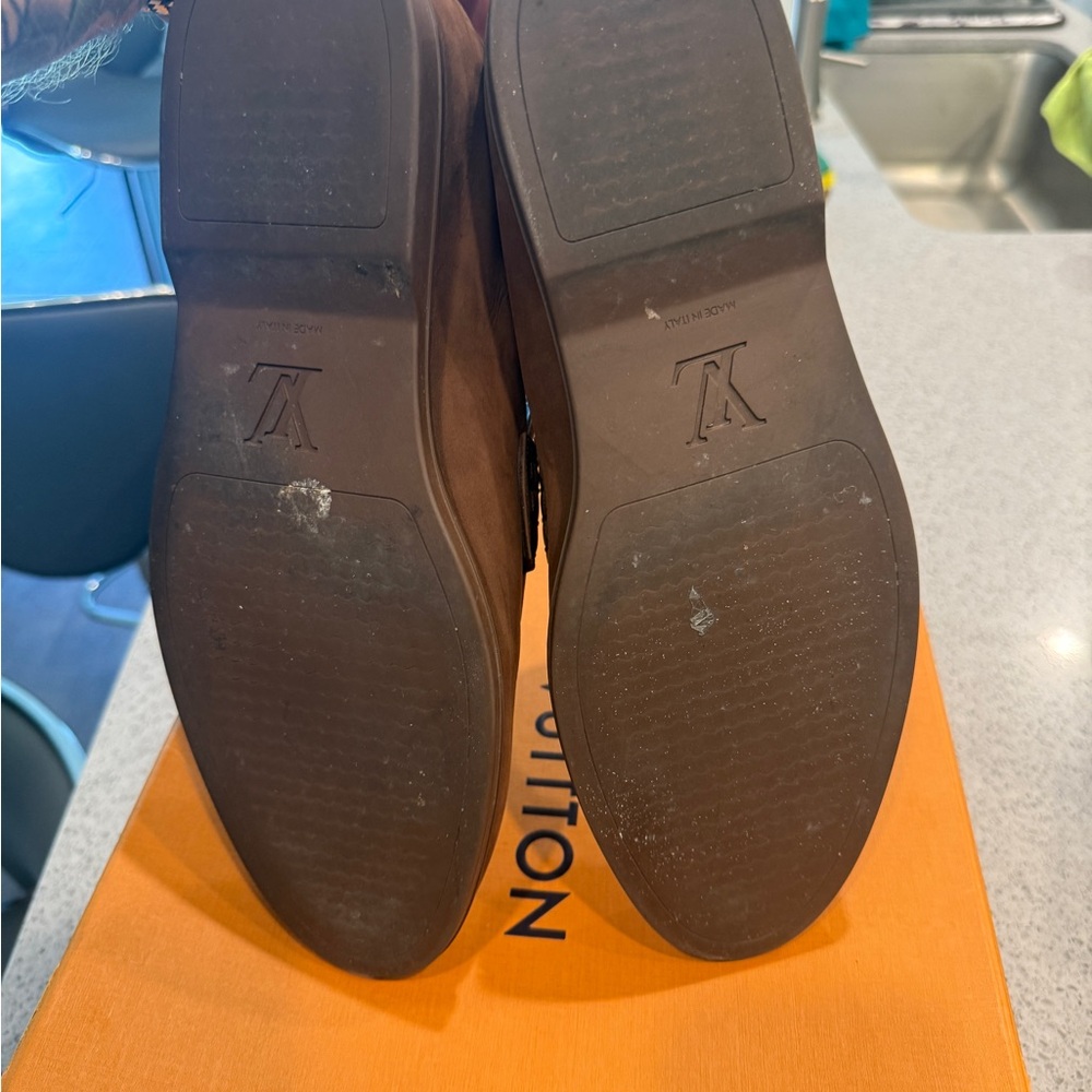 Louis Vuitton Men's Chocolate Brown Loafers - Picture 5 of 5